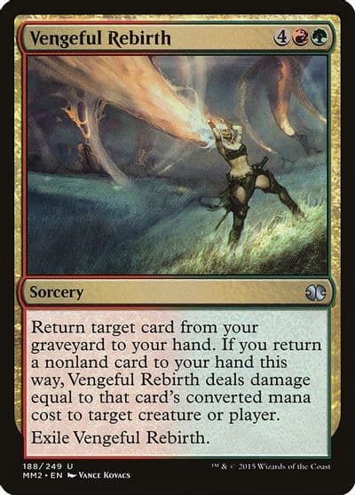 Vengeful Rebirth Modern Masters 2015 Magic card