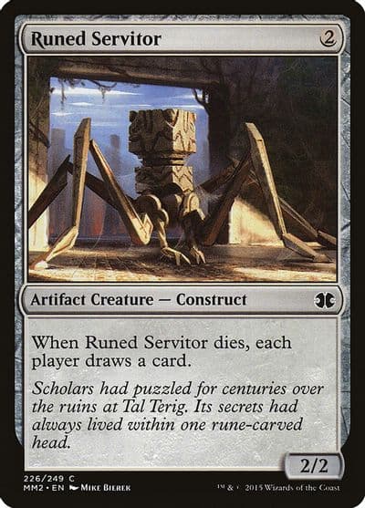 Runed Servitor Modern Masters 2015 Magic card