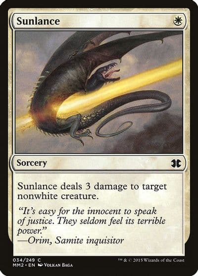 Sunlance Modern Masters 2015 Magic card