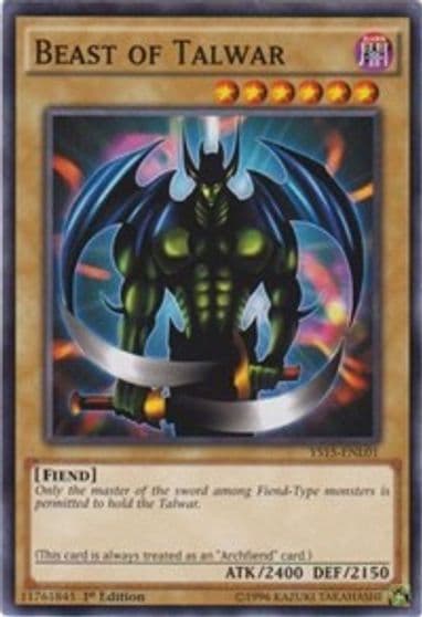 Beast of Talwar Starter Deck: Dark Legion Yu-Gi-Oh! card
