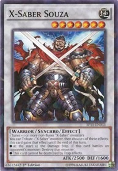 X Saber Souza Shatterfoil Star Pack ARC-V Yu-Gi-Oh! card