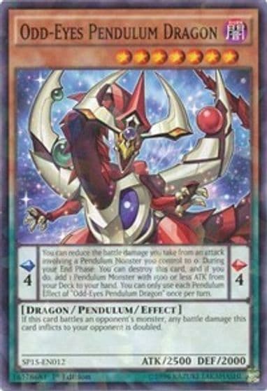 Odd Eyes Pendulum Dragon Shatterfoil Star Pack ARC-V Yu-Gi-Oh! card