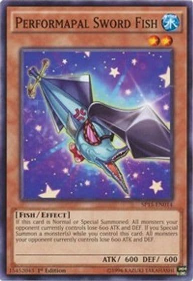 Performapal Sword Fish Common Star Pack ARC-V Yu-Gi-Oh! card