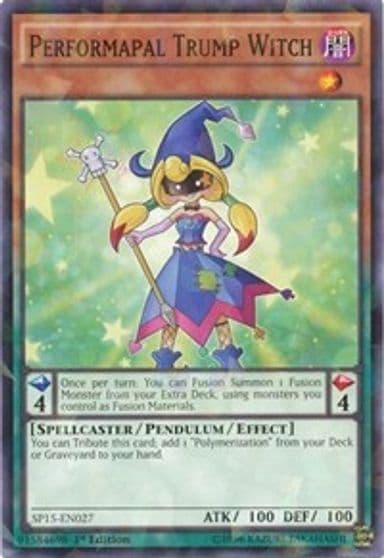 Performapal Trump Witch Shatterfoil Star Pack ARC-V Yu-Gi-Oh! card