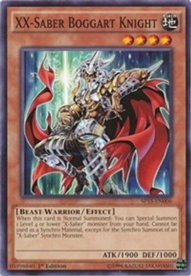 XX Saber Boggart Knight Common Star Pack ARC-V Yu-Gi-Oh! card