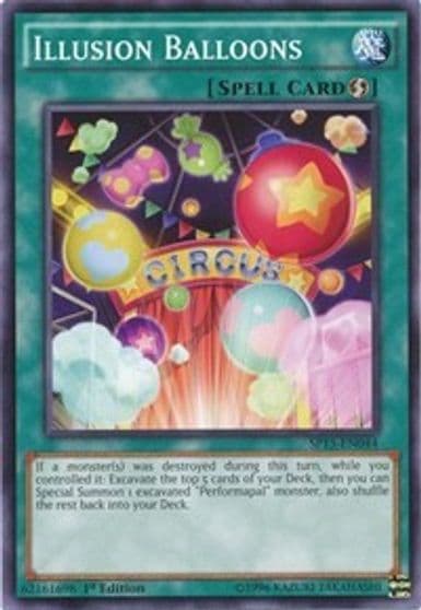 Illusion Balloons Common Star Pack ARC-V Yu-Gi-Oh! card