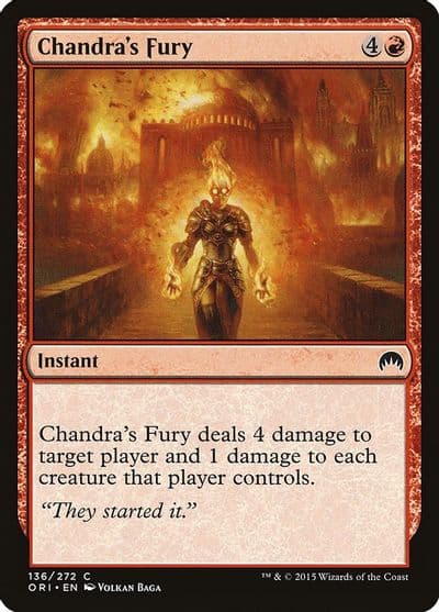 Chandras Fury Magic Origins Magic card