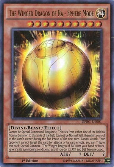 The Winged Dragon of Ra Sphere Mode Duelist Pack: Battle City Yu-Gi-Oh! card