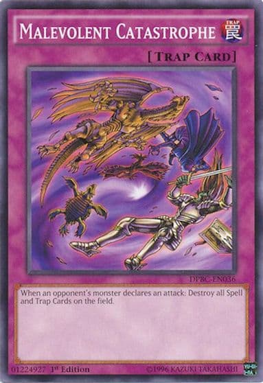 Malevolent Catastrophe Duelist Pack: Battle City Yu-Gi-Oh! card
