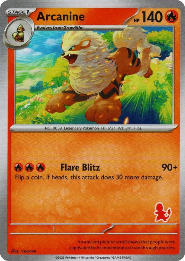Arcanine (Cosmos Holo) Blister Exclusives Pokemon card