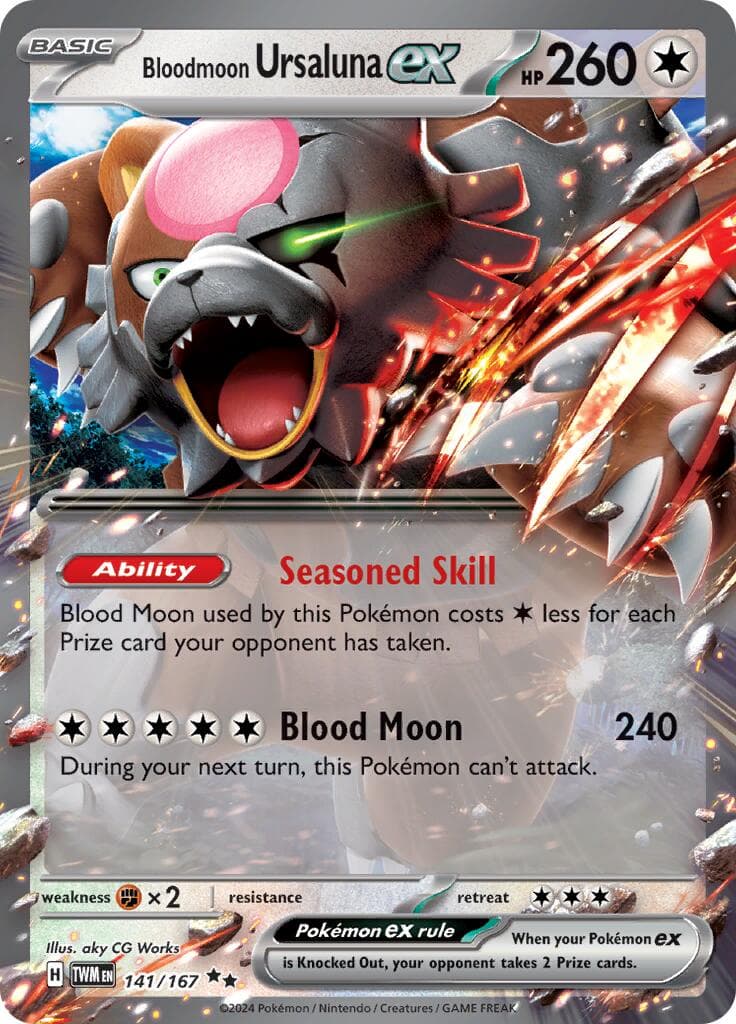 Bloodmoon Ursaluna ex - 2024 (Jesse Parker) World Championship Decks Pokemon card