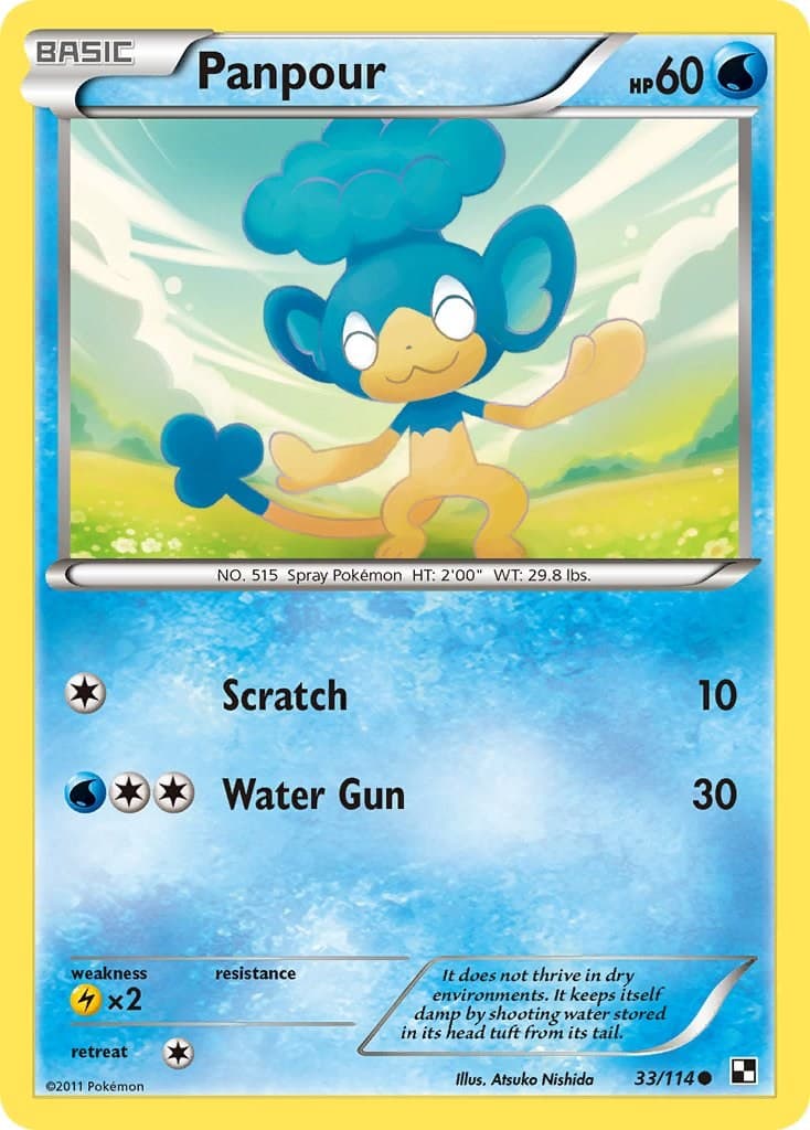 Panpour (Energy Holo) Miscellaneous Cards & Products Pokemon card
