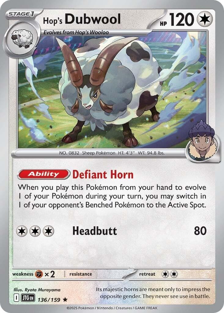 Hop's Dubwool (Best Buy Exclusive) Miscellaneous Cards & Products Pokemon card
