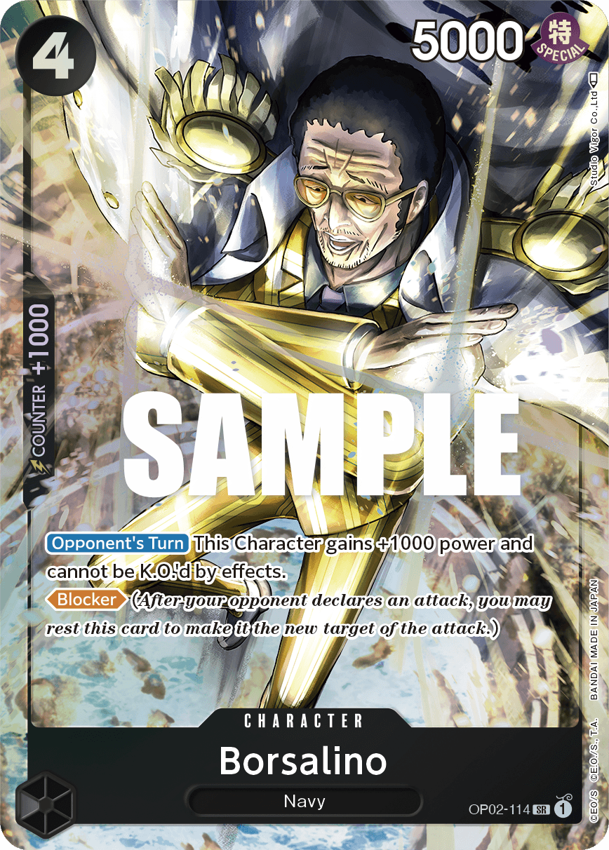 Borsalino (Alternate Art) Paramount War One Piece card