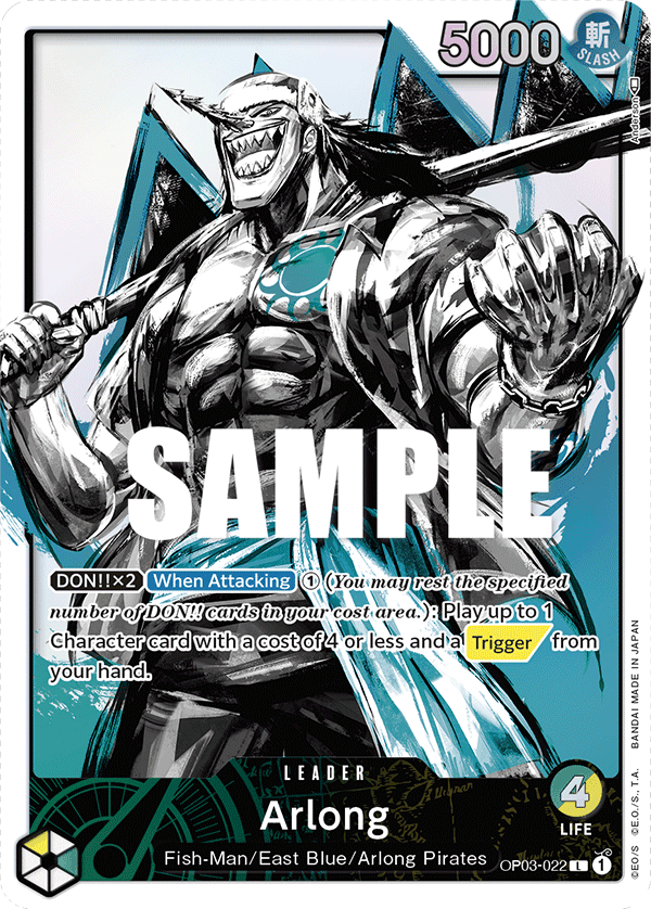 Arlong (Alternate Art) Pillars of Strength One Piece card
